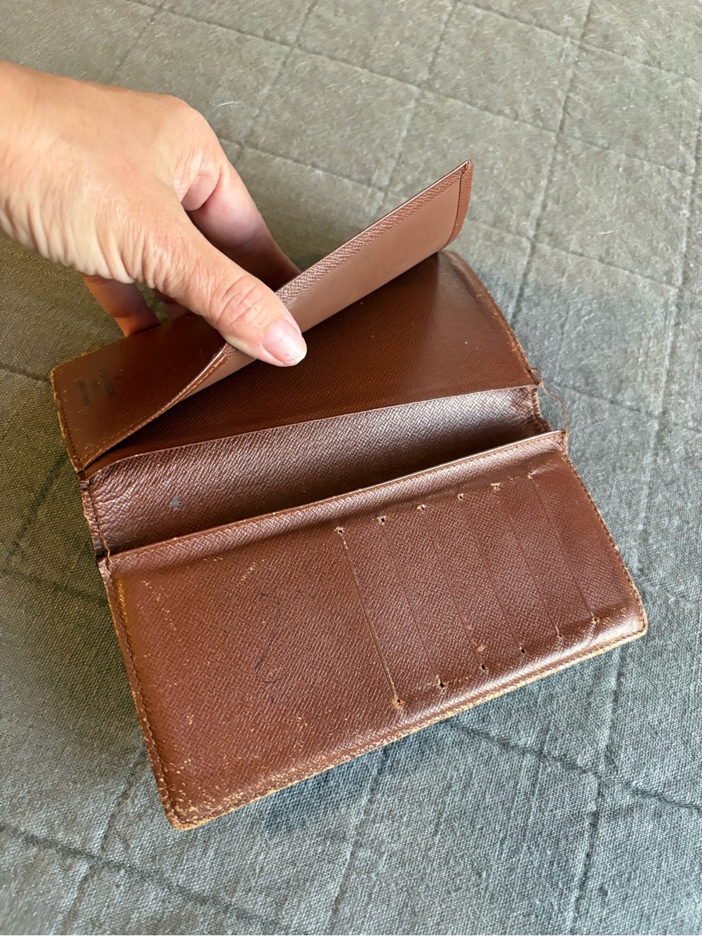 VINTAGE AUTHENTIC Louis Vuitton Porte Valeurs Cartes Crédit long monogram wallet - Picture 13 of 16